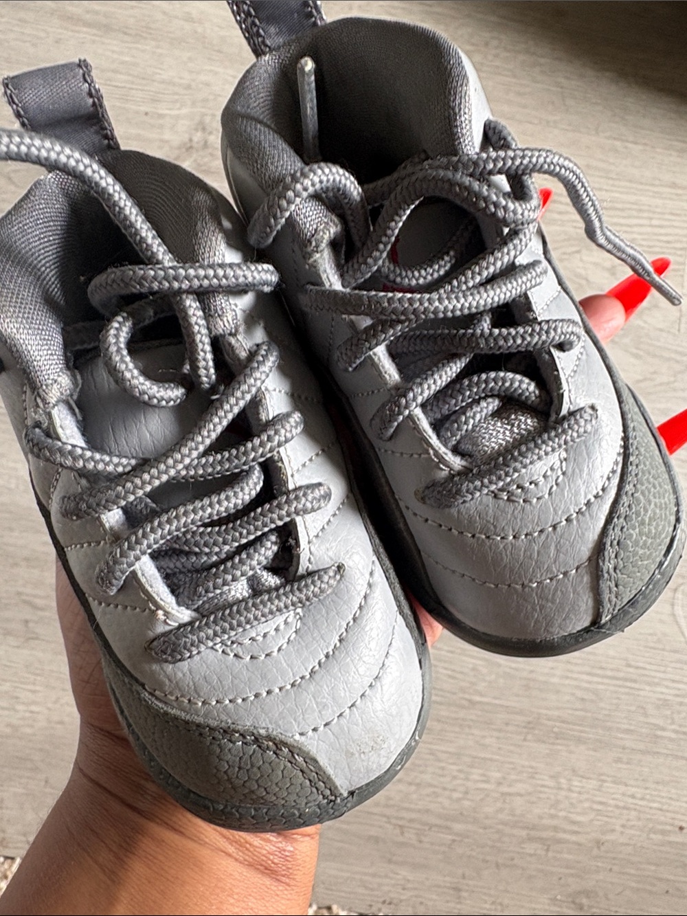 Jordan Kids Gray Lace-Up Sneakers